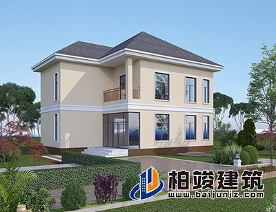 這是一種非常適合農村自建的別墅設計，造價便宜，經濟實惠。