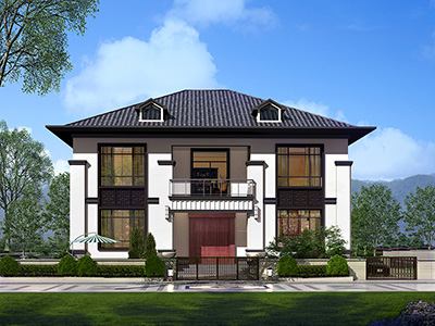 農村別墅的設計圖紙和效果圖，美麗家園。