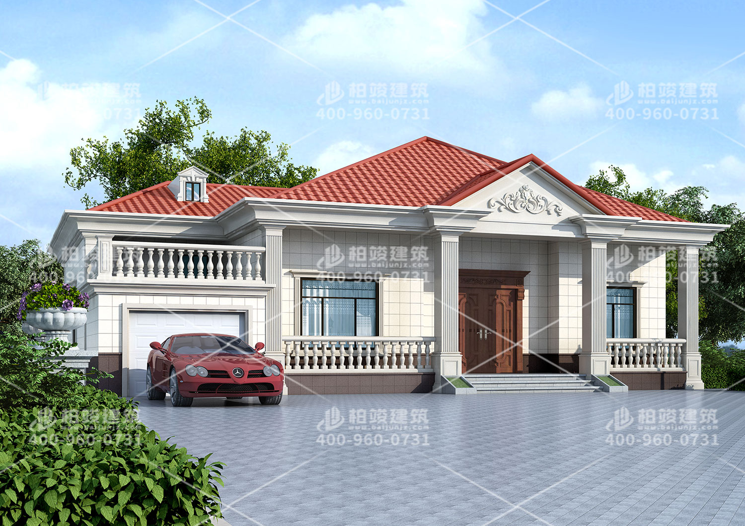衡陽王總定制歐式一層自建房，小小房子，大設計。